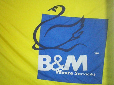B&M Waste Management flag